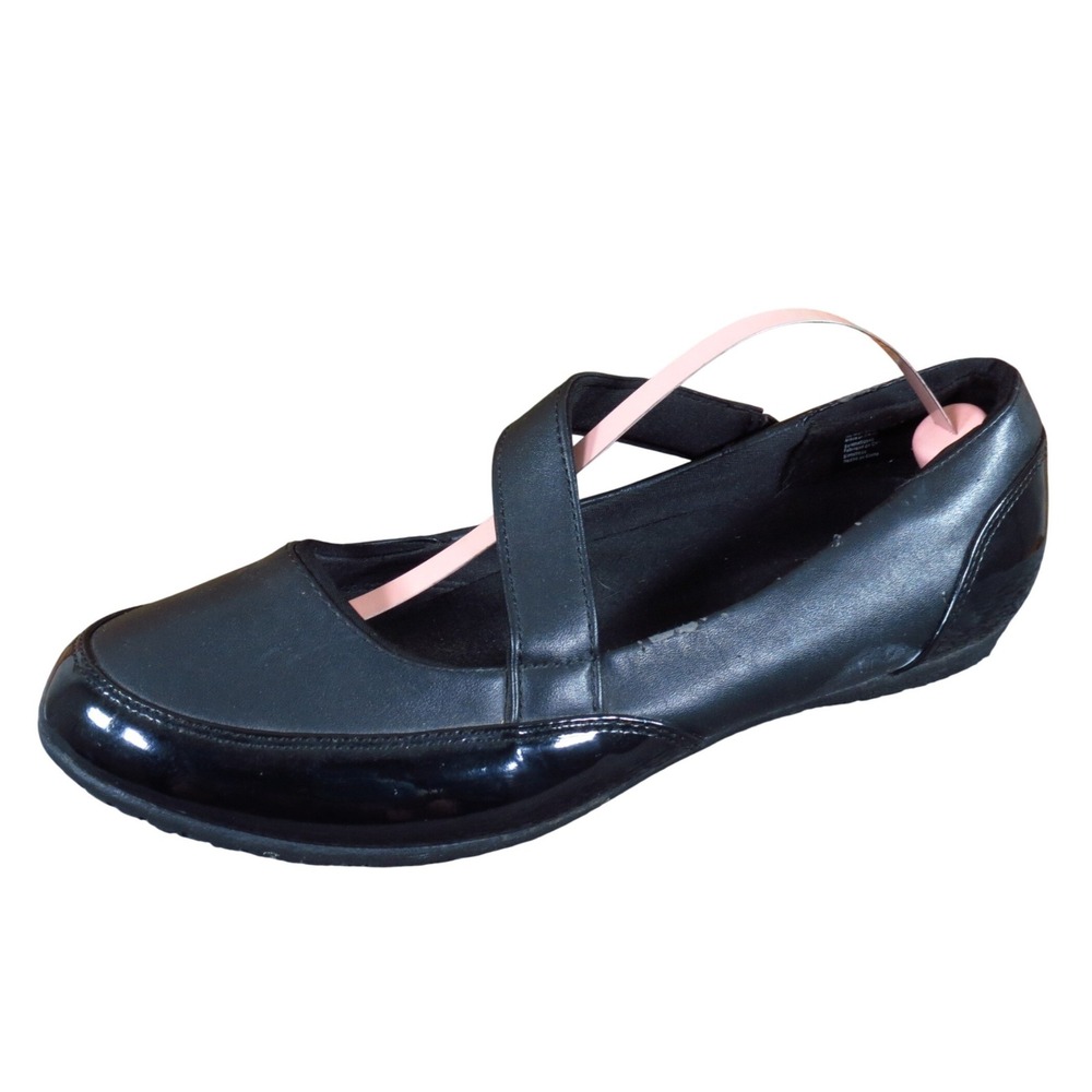 SafeTstep T-Comfort Women Mary Jane Flats Size 8 Work Shoes Black Slip Resistant